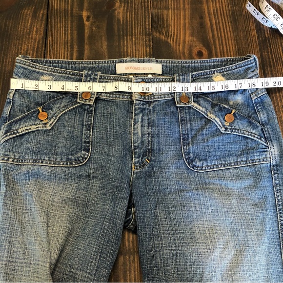 Mossimo Flare Hippiecore Boho Festival Jeans Plus Size Ridged 100% Cotton - Picture 6 of 11